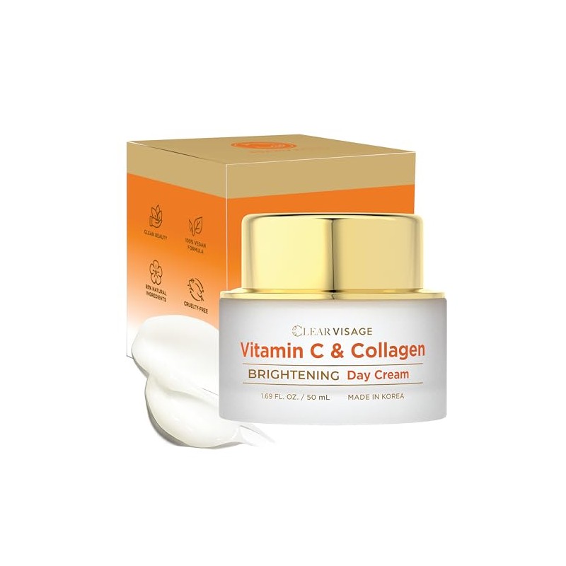 Hidratante Facial Vitamina Colágeno Probado Por Dermatólogos Crema Día Antienvejecimiento