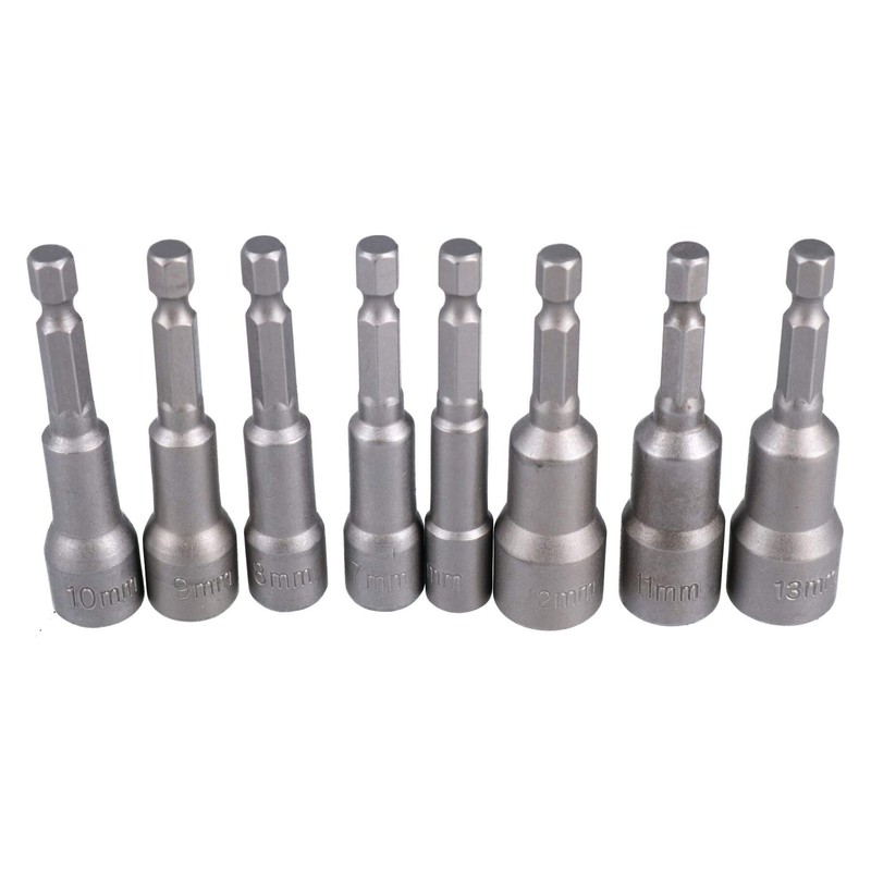 Metric Nut Driver Set Power Nut Driver Bit with 1/4"