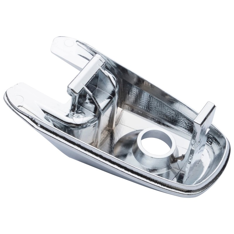 Kaloeou Driver Side Chrome Exterior Door Handle Lock Cylinder Cover