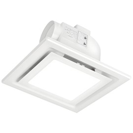 JOANAJO Bathroom Exhaust Fan with LED Light Ceiling Mount Ventilation Fan 120 CFM,Voltage 110V,4 Inch Duct Quiet Bathroom Ventilation Exhaust Fan for Shower/Restroom/Office