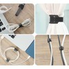 TENOC Reusable Cable Ties Hook Loop Cords Management Adjustable Cable