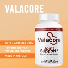 Unbranded (5 Pack) Valacore Joint Support, Cartilage Health and Muscle Support Formula