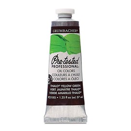 Grumbacher Pre-Tested Artists Oil Colors thalo yellow green P210 1.25 oz.