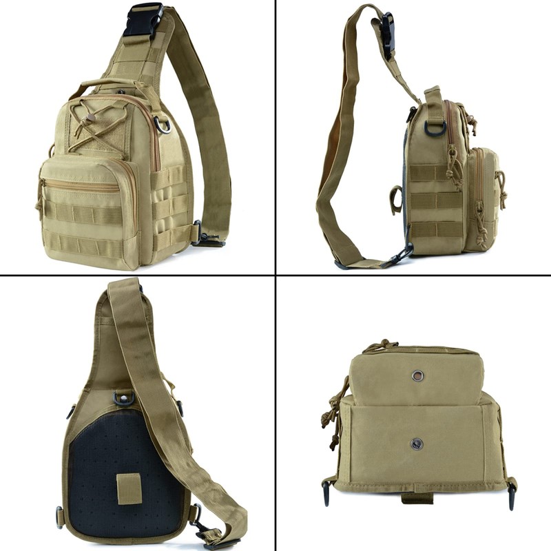 Tactical Chest Bag Molle Chest Sling Pack Backpack Crossbody Bag
