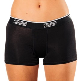 Bambody Absorbent Boy Short: Period Protection Underwear for Women and Teens - 1 Pack: Black - Size 7