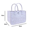 Felt Bag Shopping Basket with Handle Foldable, 30x20x18cm Felt Bag