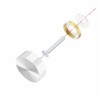 FOCMKEAS 8 PCS 12mm(0.47") Mirror Screws, Brass Decorative Caps Cover