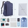 HOMIEE Men's Backpack, Business Backpack, Lightweight, Thin, 15.6 inch, 17.3