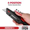 ARROW Retractable Box Cutter, Quick Change Utility Knife with Blade