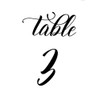 Darling souvenir Caligrafía 1-12 tarjetas números Recepción de boda decoración