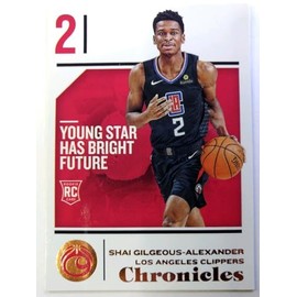 2018-19 Chronicles Basketball #89 Shai Gilgeous-Alexander Rookie Card RC Basketball Card Los Angeles