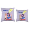 Torchy Retro Kids TV Throw Pillow