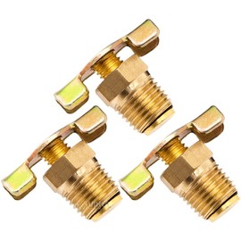 Vixen Horns 1/4" NPT Wing/Petcock Style Drain Valve for Train/Air Horn Tanks (3-Pack) VXA7010-3