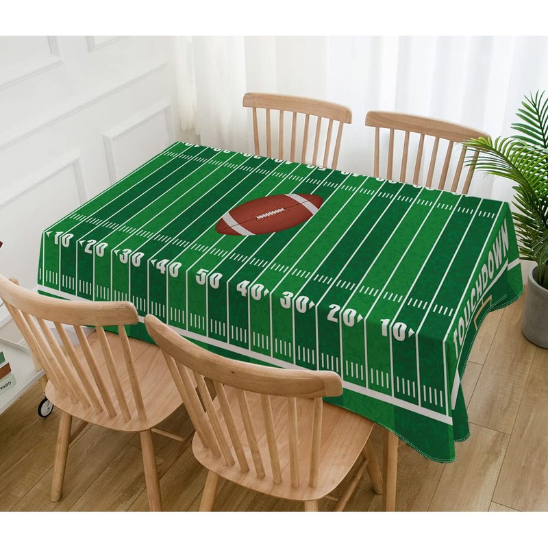 Hafangry American Football Field Tablecloth Game Time Touchdown Sport Themed