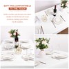 Showgeous White Tablecloths Rectangular Polyester Tablecloth for 6ft Rectangle Tables