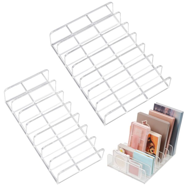 Maxqzin 2 Pack Makeup Palette Organizer Eyeshadow Palette Organizer Acrylic