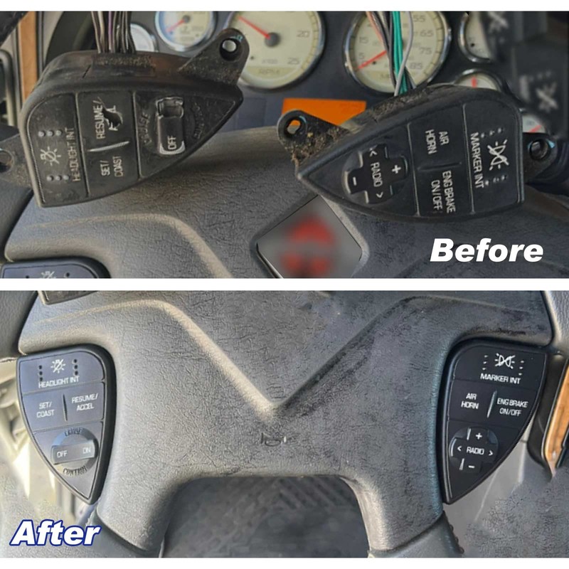 Dngbymx Heavy Duty Cruise Control Switch, Push Button, Black, Manual,