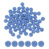 PATIKIL 50 Pcs Rhinestone Beads for Jewelry Making, 10mm Shiny