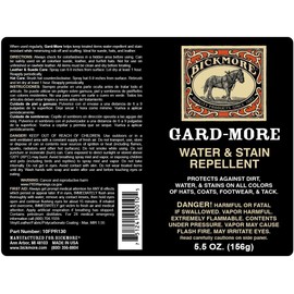 Bickmore Gard More Waterproof Stain Repellent for Leather Fabric Suede 12oz