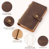 Fasjosma Leather Small Travel Journal Notebook, Vintage Daily Journal notebook