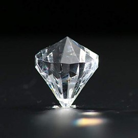 Jane Shop Acrylic Diamonds, 26 mm Acrylic Faux Crystals Treasure Gems with Hole, 1 inch Tabletop Confetti Crystals for Table Confetti, Vase Fillers, Party Decoration (120 Pcs Clear)