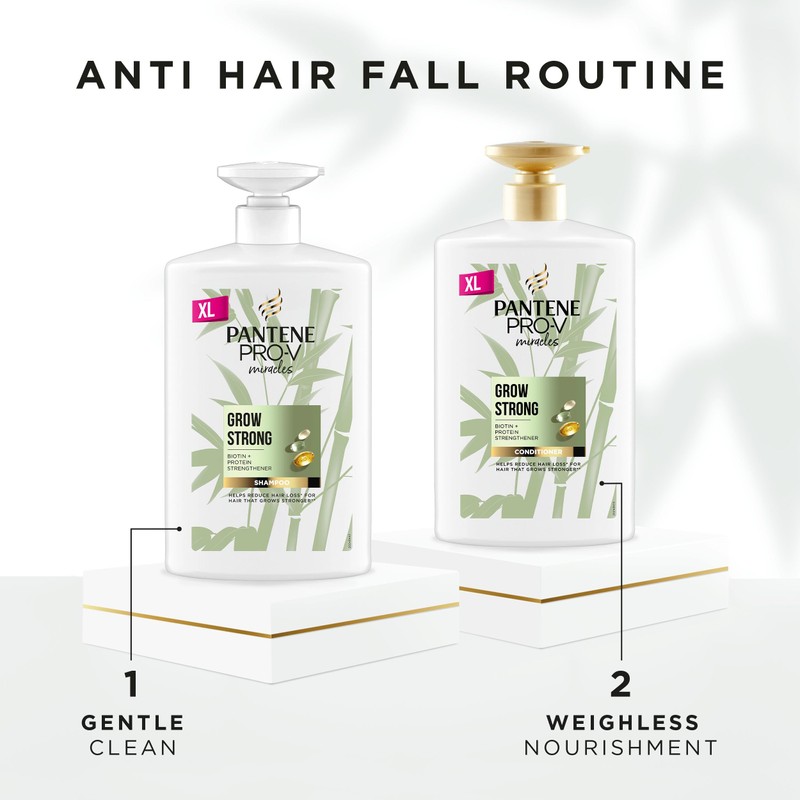 Pantene Pantene Biotin & Bamboo Conditioner |For Dry Damaged Hair