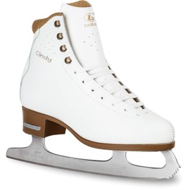BOTAS - model: CINDY/Made in Europe (Czech Republic) Ice Skates/Women, Girls, Kids/Leather/Stretchy Cuff/Brown, Size: Kids 1
