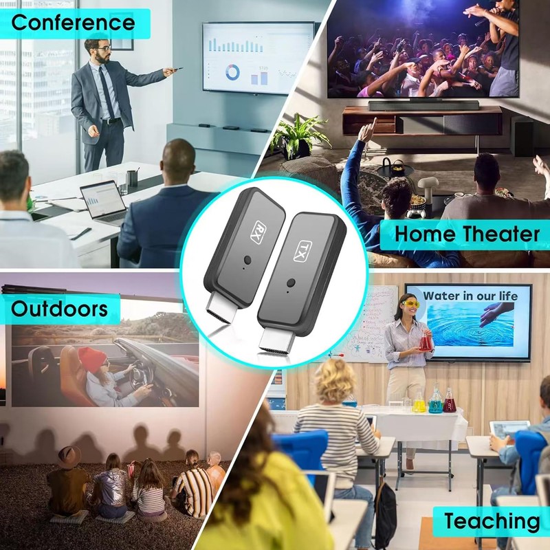 T81 Wireless HDMI Transmitter and Receiver, Plug & Play Portable