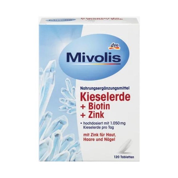 Mivolis Kieselerde + Biotin + Zink Tabletten 120 St. 148 g