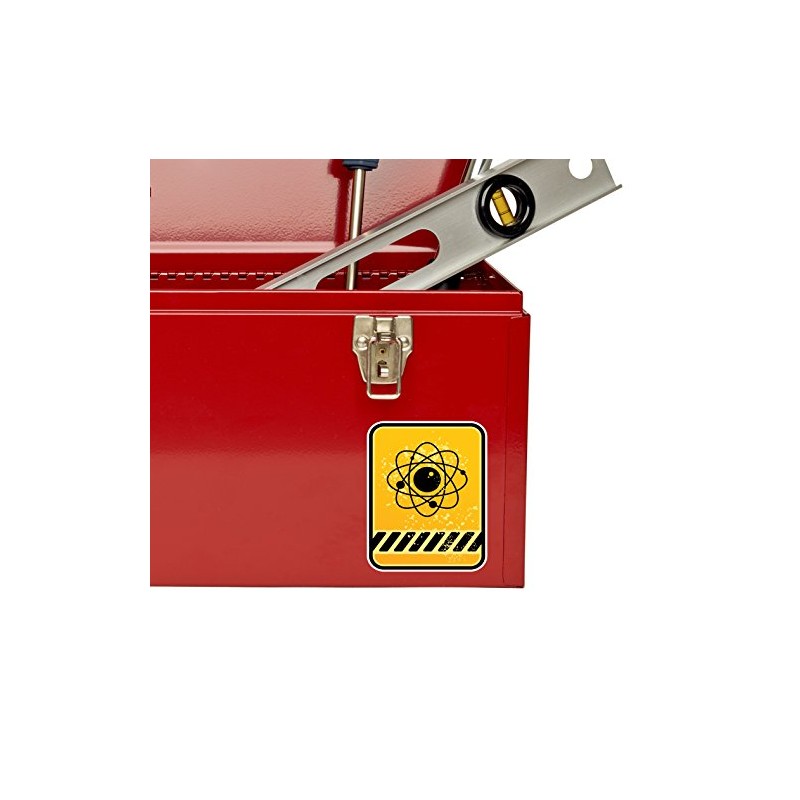 2 x Hazard Vinyl Decal Sticker Bike Laptop Chemistry Physics