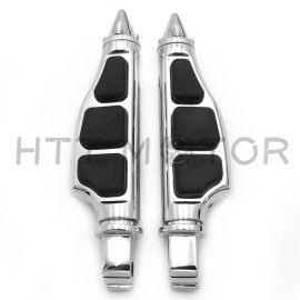 HONGK Stiletto spike Footpegs For Passenger Hard-Ball & Boardwalk Models (Rear) chrome