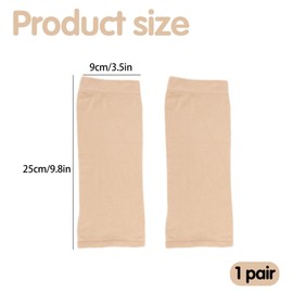 Kompressionsstrümpfe Damen,Waden Kompression,Thrombosestrümpfe Schutz mit 20-30 mmHg Klasse 2 Gradientenkompression (Beige, M)