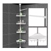 ML Esquinero Para Baño Organizador Para Regadera Con 4 Niveles