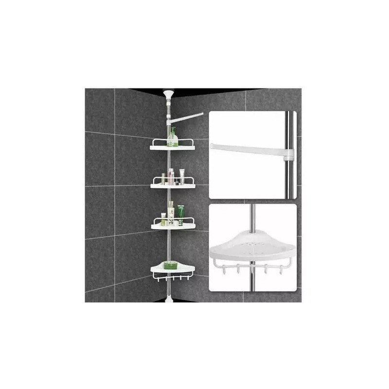 ML Esquinero Para Baño Organizador Para Regadera Con 4 Niveles