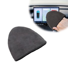 MUQIDA Car Screen Cleaner, Square Microfiber Cloth Non-Scratch Auto Touchscreen Cleaning Wipes, Foldable Touch Screen Pad Universal Cleaning Tool for Vehicle Dashboard Display (Triangle)