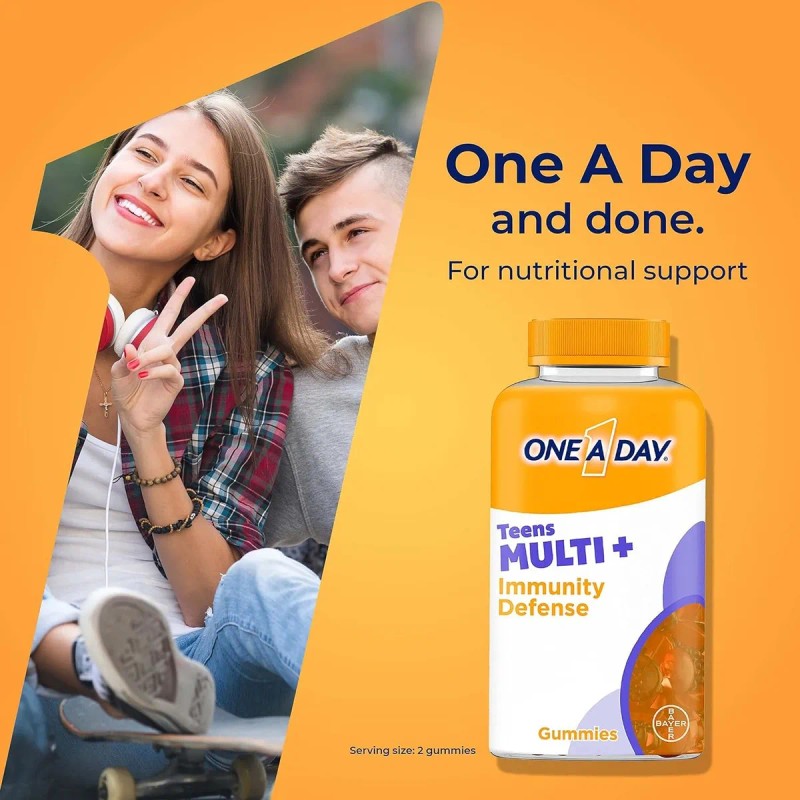 One A Day Teens Multivitaminico Completo 120 Gomitas Sabor Frutas