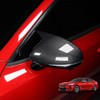 YOUTOOCAR Carbon Fiber Pattern Cow Horn Exterior Mirror Cover Side