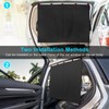 DIZA100 Car Window Shades, 2 PCS Magnetic Double Layer Car