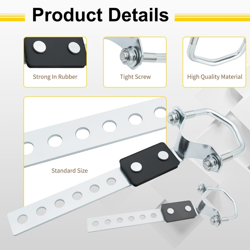 ZOSANY 4 Pack Heavy Duty Universal Exhaust Hangers - Flexible