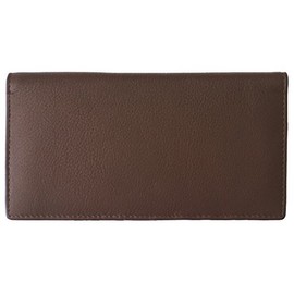 123 cheques baratos RFID de piel para chequera con ranuras para tarjetas de crédito y soporte para bolígrafos, Nogal, 6.75" x 3.5"