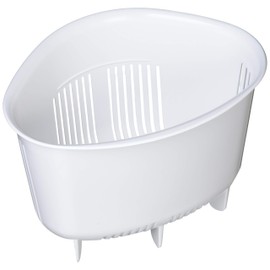 Squirrel Triangle Corner, White, W 7.9 x D 5.9 x H 5.8 inches (20 x 15 x 14.7 cm), Corner Pocket, Made in Japan
