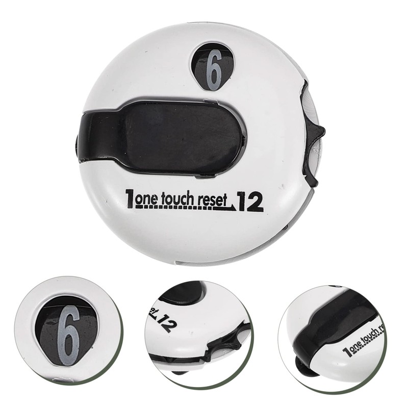 Kisangel 3pcs Golf Score Counter Clip Lightweight Portable Golfing Device