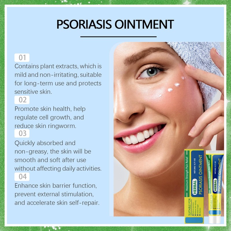 Anti Fungal Skin Cream，Psoriasis and Eczema Soothing Ointment, Dermatitis and