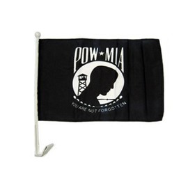 AES 12x18 Powmia Pow Mia Prisoner of War Car Vehicle 12"x18" Flag