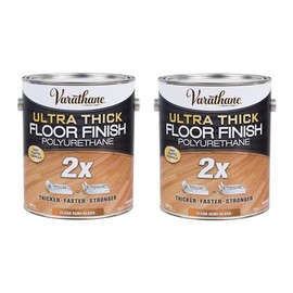 Varathane 298273-2PK Ultra Thick Floor Finish Polyurethane, Gallon, Semi-Gloss Clear, 2 Pack