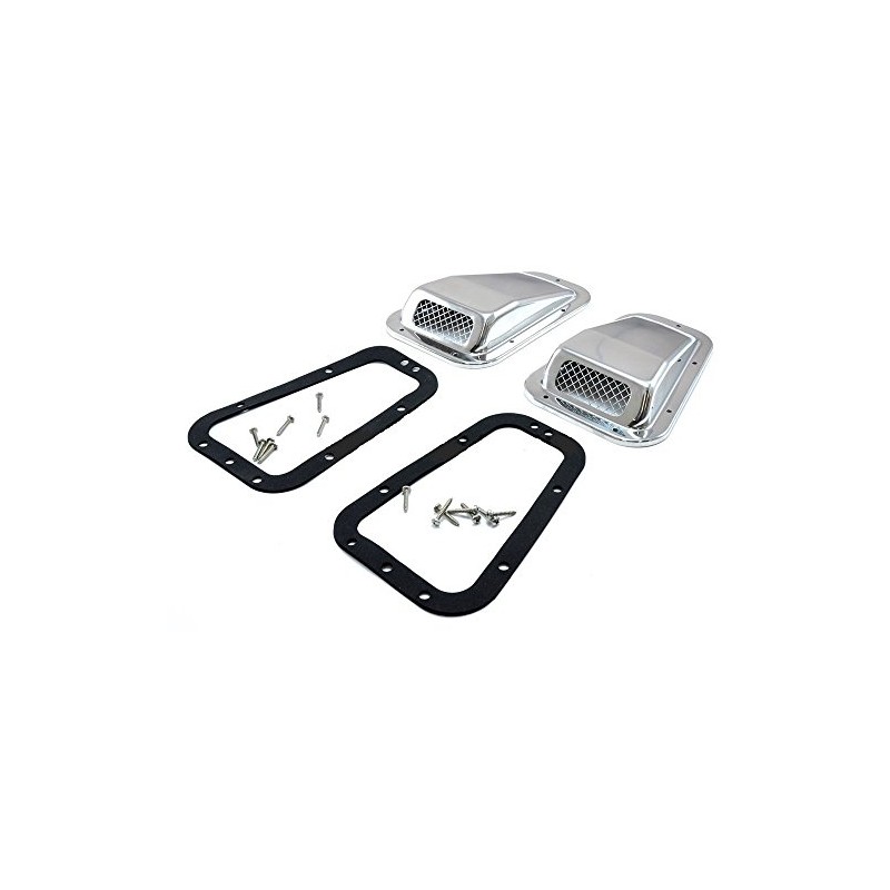 BRITPART AIR INTAKE GRILLE SET OF 2 STAINLESS STEEL COMPATIBLE
