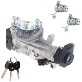Ignition Switch Lock Cylinder with Keys for Honda Civic 2006-2011, Accord 2003-2005, CRV 2005-2006, Odyssey 2005-2008, Chip ID46, Replace 06350-SAA-G30 35100-SDA-A71