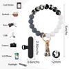 Lostars Silicone Beaded Phone Wrist Strap,Phone Bracelet Strap with Tether