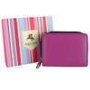 VISCONTI Ladies Compact Leather Purse/Wallet Gift Boxed Bright Colours (Shades