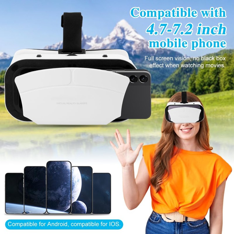 Virtual Reality Goggles, 3D VR Glasses Adjustable VR Virtual Reality